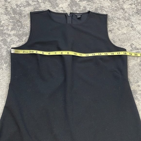 Ann Taylor Fringe Paillette Shell Tank Top Blouse Sleeveless Black Sz M - Picture 8 of 11